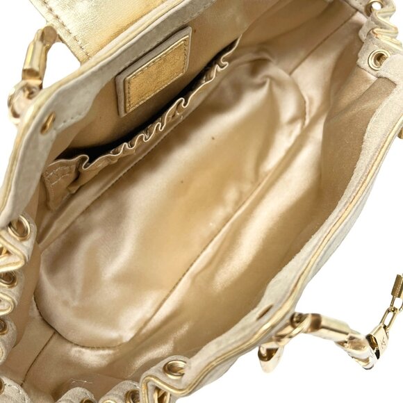 LOUIS VUITTON Vintage LV Monogram Extraordinary Theda Mini Bag Beige [105929] - Picture 11 of 15